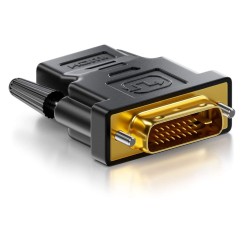 Adaptador DVI a HDMI Hembra a Conector DVI (24+1) Full HD 1080p